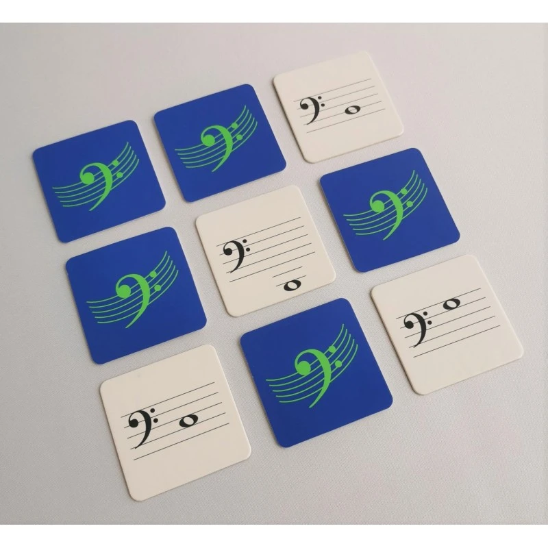 Mémory Notes De Musique : Clé De Fa 3 Mémory Notes De Musique : Clé De Fa