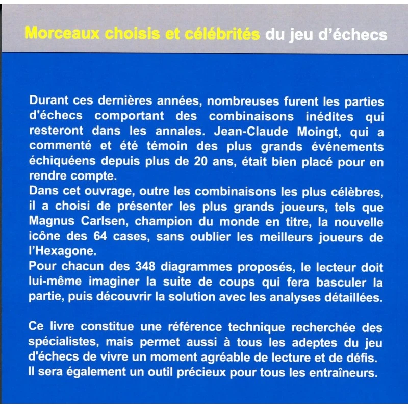 Moingt - Morceaux Choisi Du Jeu D'échecs 3 Moingt - Morceaux Choisi Du Jeu D'échecs