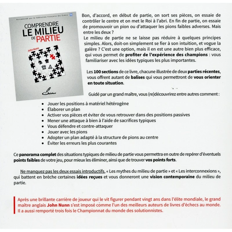 Nunn - Comprendre Le Milieu De Partie 3 Nunn - Comprendre Le Milieu De Partie