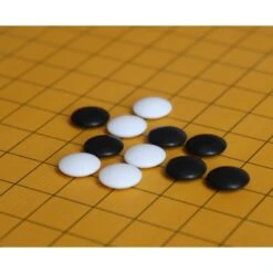 Pierres De Go En Résine - Bols Noir Et Blanc 8 Pierres De Go En Résine - Bols Noir Et Blanc -Variantes Boutique pierres de go en resine 1