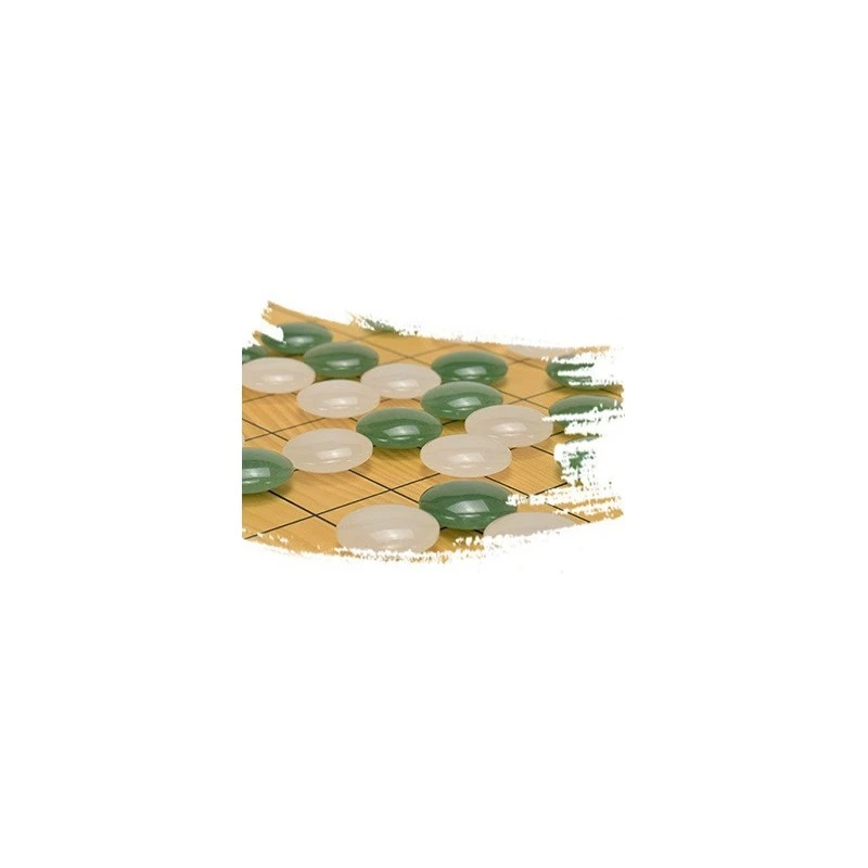 Pierres De Go En Jade 8mm 3 Pierres De Go En Jade 8mm