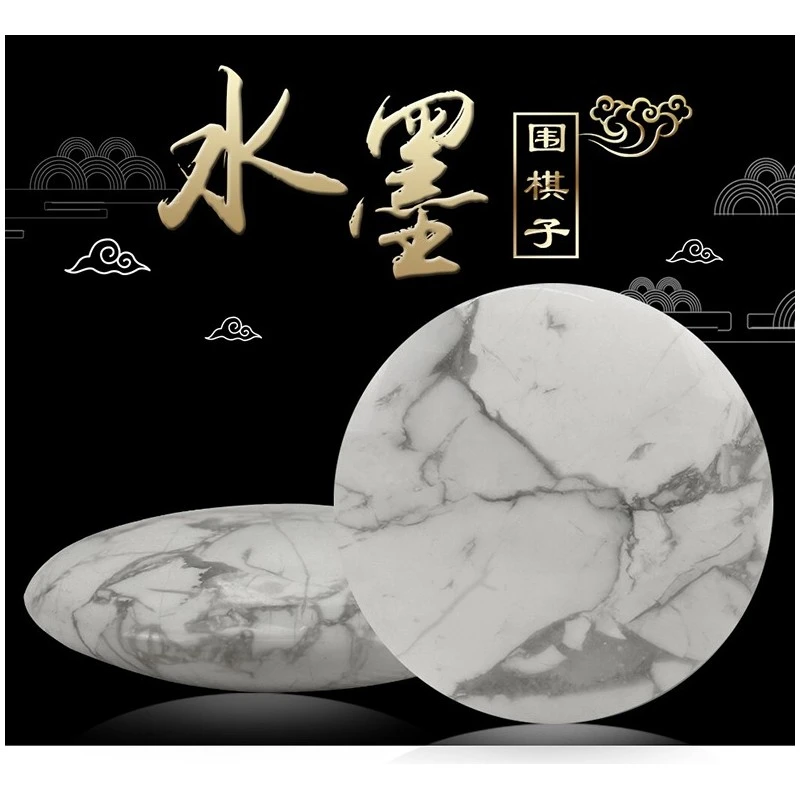 Pierres De Go Tradition à L'Encre Chinoise 3 Pierres De Go Tradition à L'Encre Chinoise