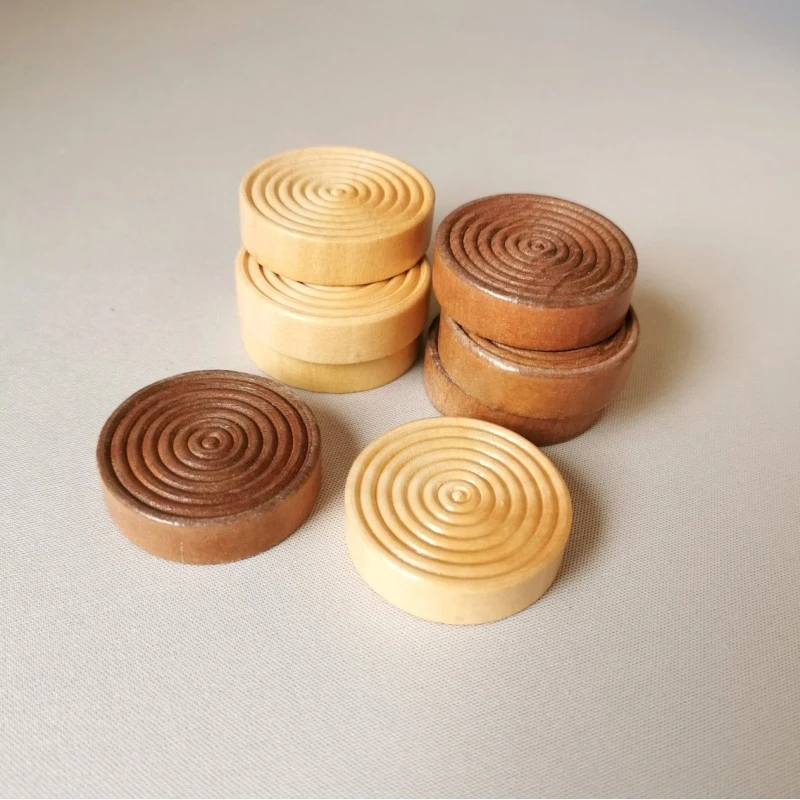 Pions Backgammon En Bois 38mm 3 Pions Backgammon En Bois 38mm