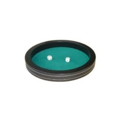 Piste De Dés 28 Cm Imitation Cuir Noir