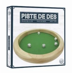 Piste De Dés En Bois 35cm