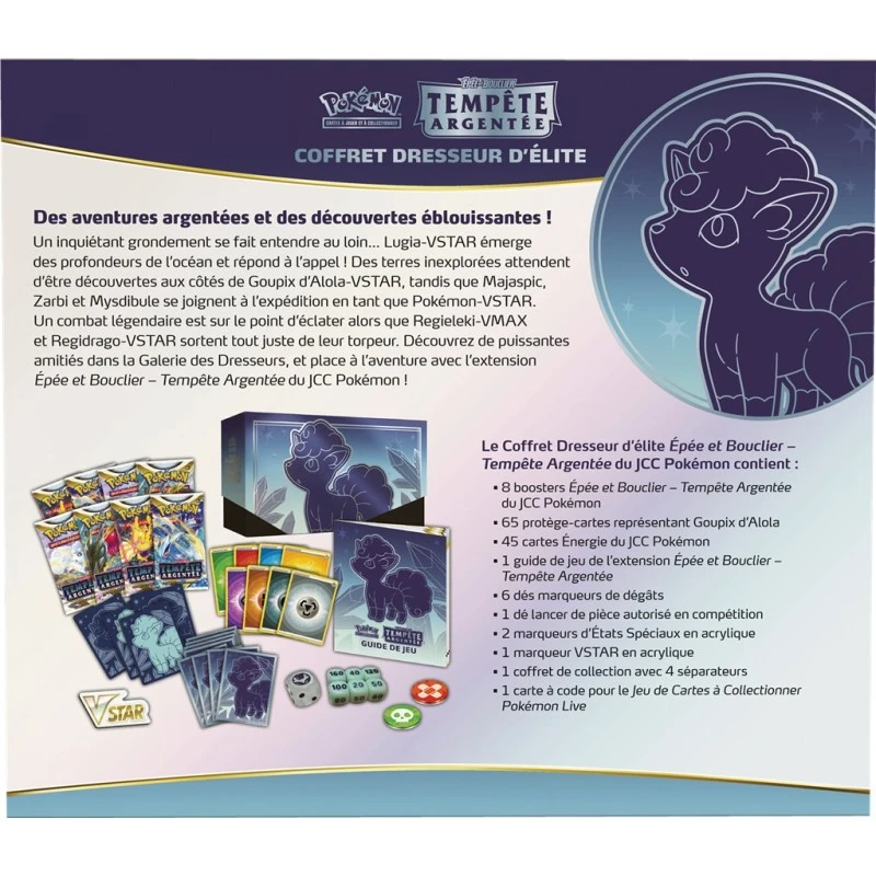 Pokémon Coffret Dresseur D'Élite Epée Et Bouclier : Tempête Argentée 5 Pokémon Coffret Dresseur D'Élite Epée Et Bouclier : Tempête Argentée – Image 3