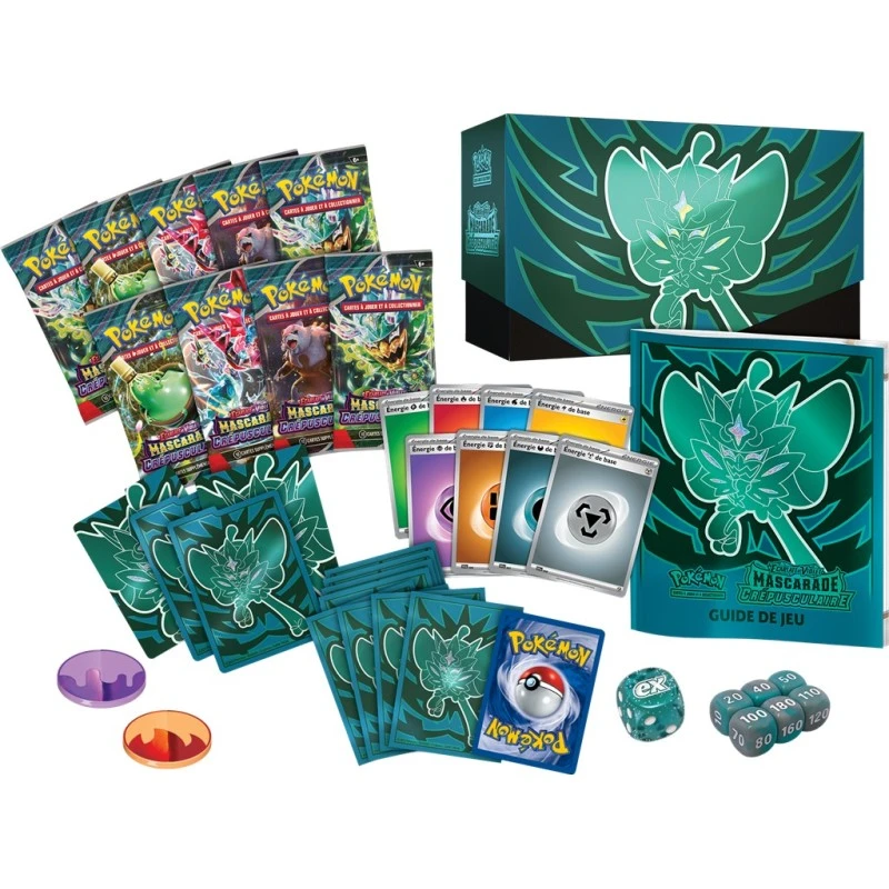 Pokémon Coffret Dresseur D'Elite : Mascarade Crépusculaire 4 Pokémon Coffret Dresseur D'Elite : Mascarade Crépusculaire – Image 2