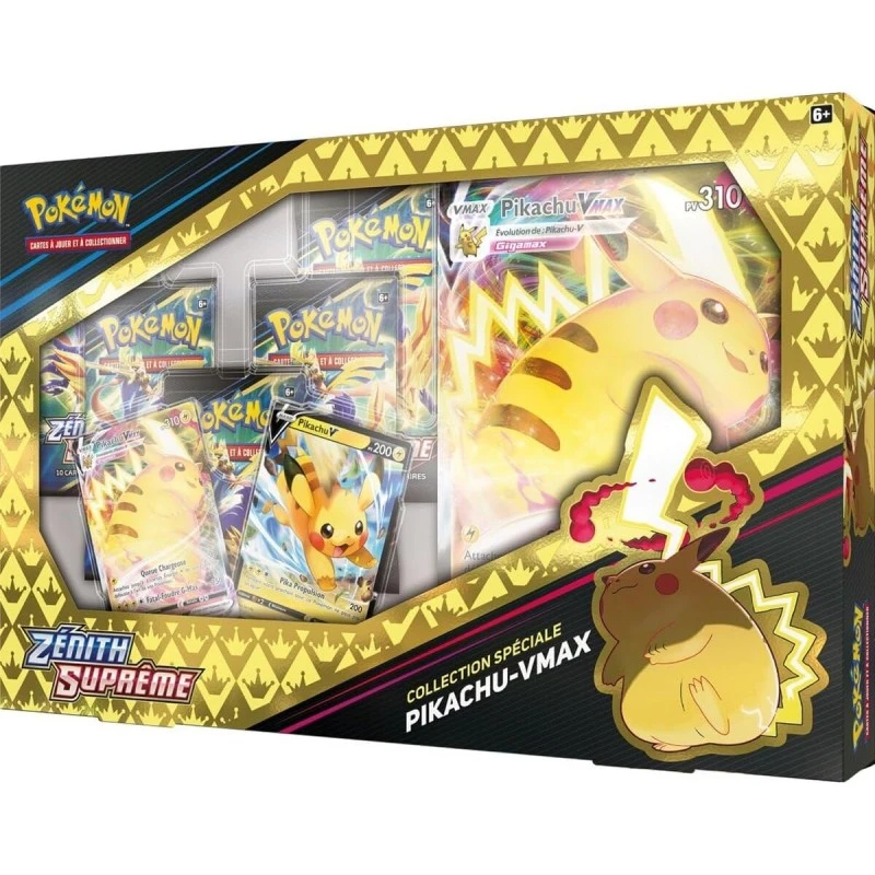 Pokémon Coffret Zénith Suprême : Pikachu VMAX 3 Pokémon Coffret Zénith Suprême : Pikachu VMAX