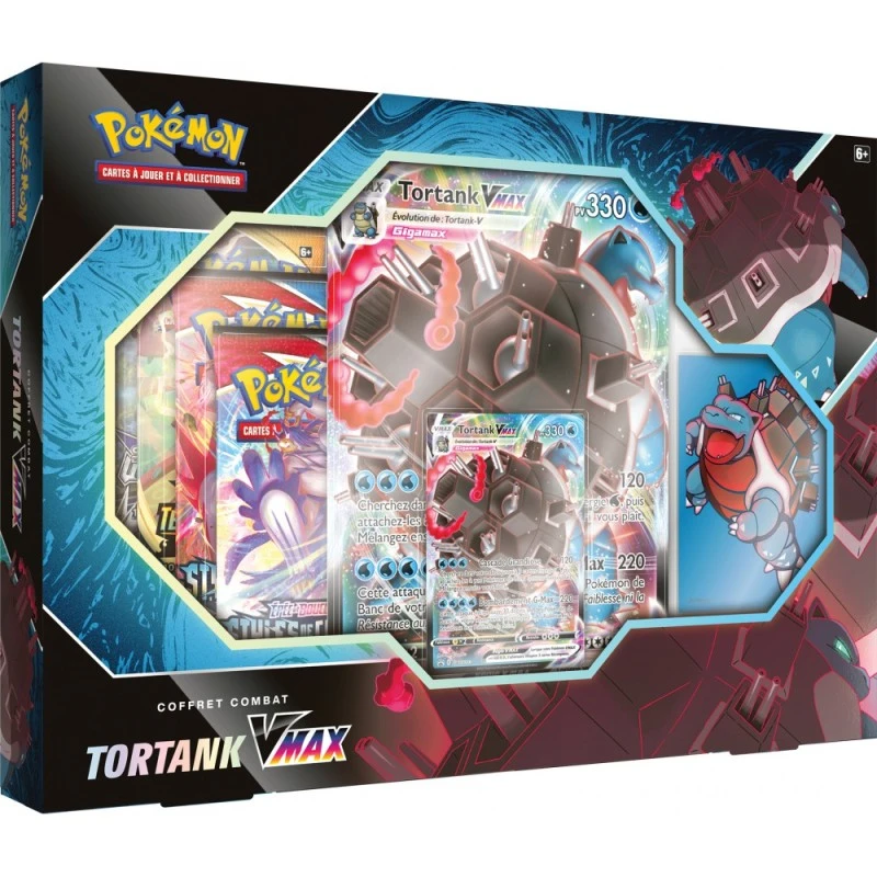 Pokémon Coffret Tortank Vmax 3 Pokémon Coffret Tortank Vmax