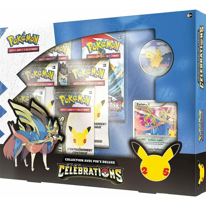 Pokémon JCC 25 Ans - Coffret Collection Célébrations Avec Pin's Deluxe 3 Pokémon JCC 25 Ans - Coffret Collection Célébrations Avec Pin's Deluxe