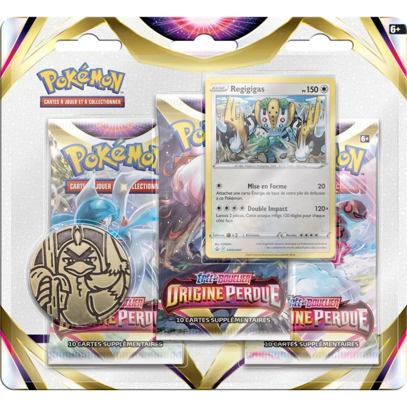 Pokémon: Pack 3 Boosters - Epée Et Bouclier Origine Perdue 3 Pokémon: Pack 3 Boosters - Epée Et Bouclier Origine Perdue