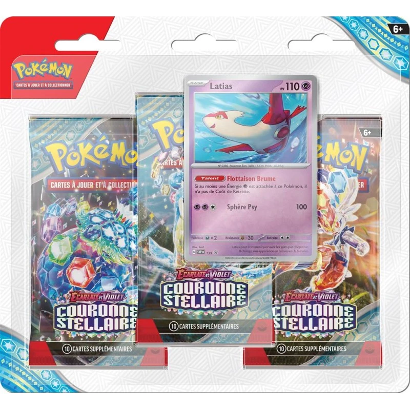 Pokemon Pack 3 Boosters EV07 : Couronne Stellaire 4 Pokemon Pack 3 Boosters EV07 : Couronne Stellaire – Image 2