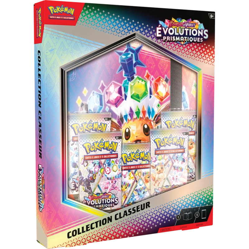 Coffret Pokemon Portofolio EV08.5 : Evolutions Prismatiques 3 Coffret Pokemon Portofolio EV08.5 : Evolutions Prismatiques
