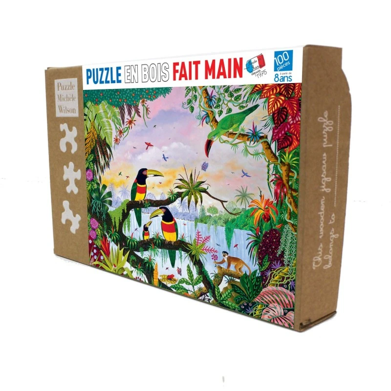 Puzzle 100 Pièces - La Jungle, Alain Thomas 4 Puzzle 100 Pièces - La Jungle, Alain Thomas – Image 2