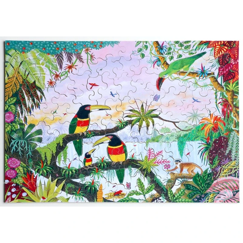 Puzzle 100 Pièces - La Jungle, Alain Thomas 5 Puzzle 100 Pièces - La Jungle, Alain Thomas – Image 3