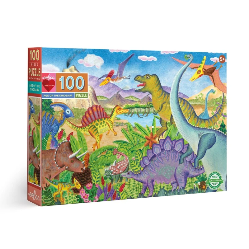 Puzzle 100 Pièces - Le Temps Des Dinosaures 3 Puzzle 100 Pièces - Le Temps Des Dinosaures