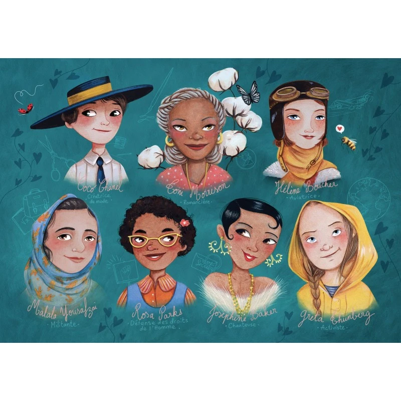 Puzzle 100 Pièces - Pionnières, Barbara Brun 3 Puzzle 100 Pièces - Pionnières, Barbara Brun