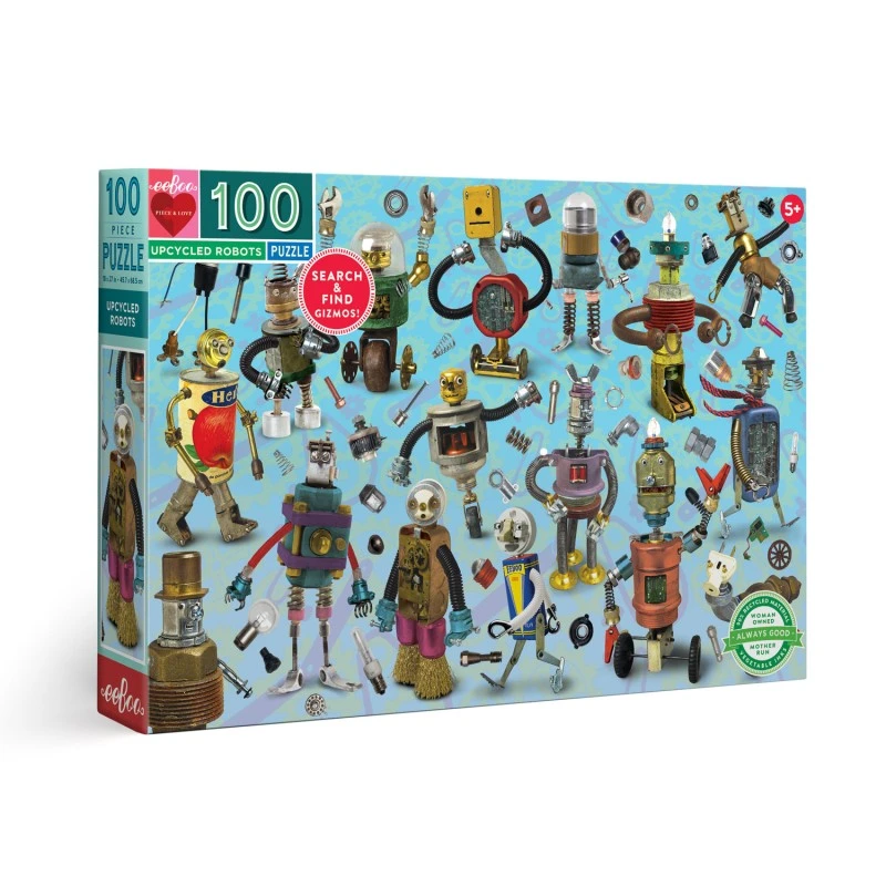 Puzzle 100 Pièces - Robots Recyclés 3 Puzzle 100 Pièces - Robots Recyclés