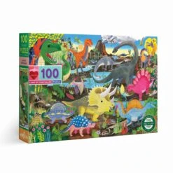 Puzzle 100 Pièces - Terre Des Dinosaures