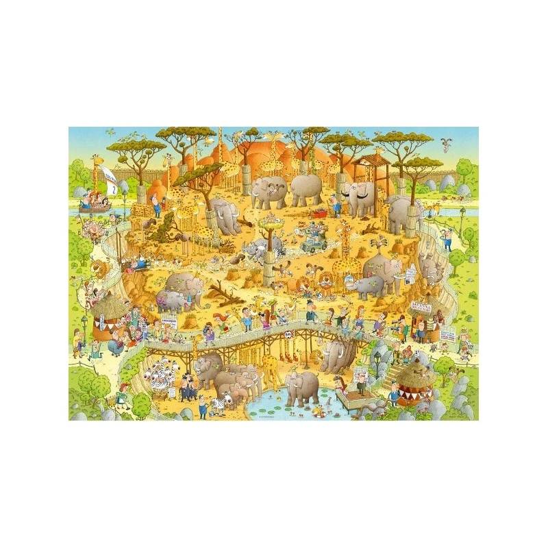Puzzle 1000 Pièces - Funky Zoo African Habitat 3 Puzzle 1000 Pièces - Funky Zoo African Habitat
