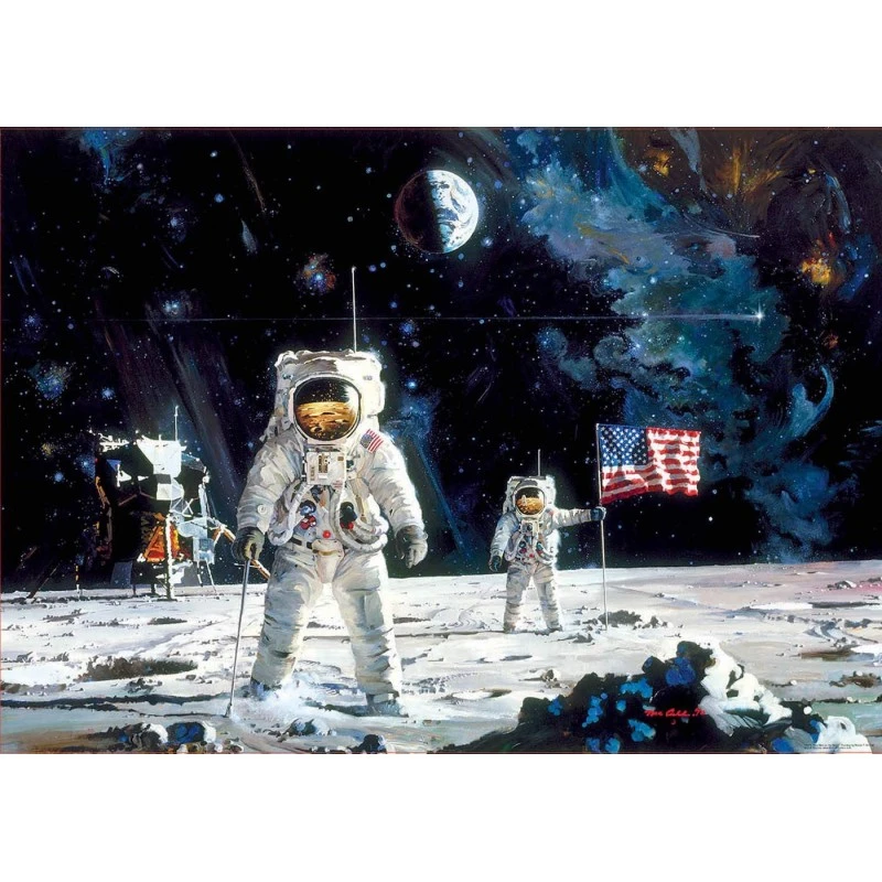 Puzzle 1000 Pièces - 1er Homme Sur La Lune 3 Puzzle 1000 Pièces - 1er Homme Sur La Lune