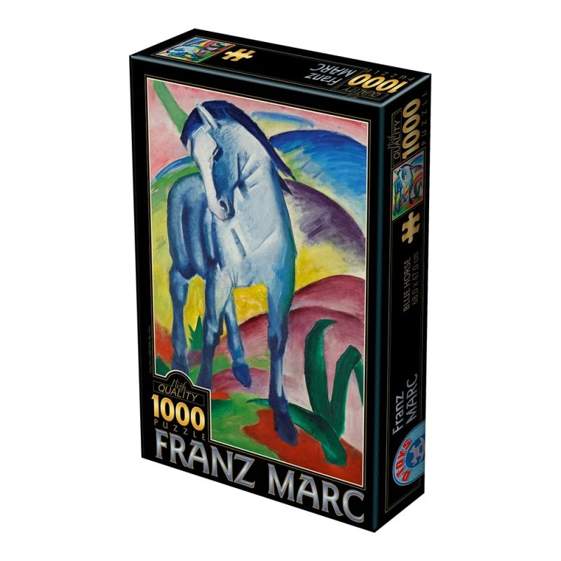 Puzzle 1000 Pièces - Blue Horse, Franz Marc 3 Puzzle 1000 Pièces - Blue Horse, Franz Marc