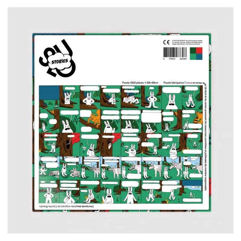 Puzzle 1000 Pièces - L'enquête De Monsieur Lapin Par Camille Blandin 5 Puzzle 1000 Pièces - L'enquête De Monsieur Lapin Par Camille Blandin – Image 3