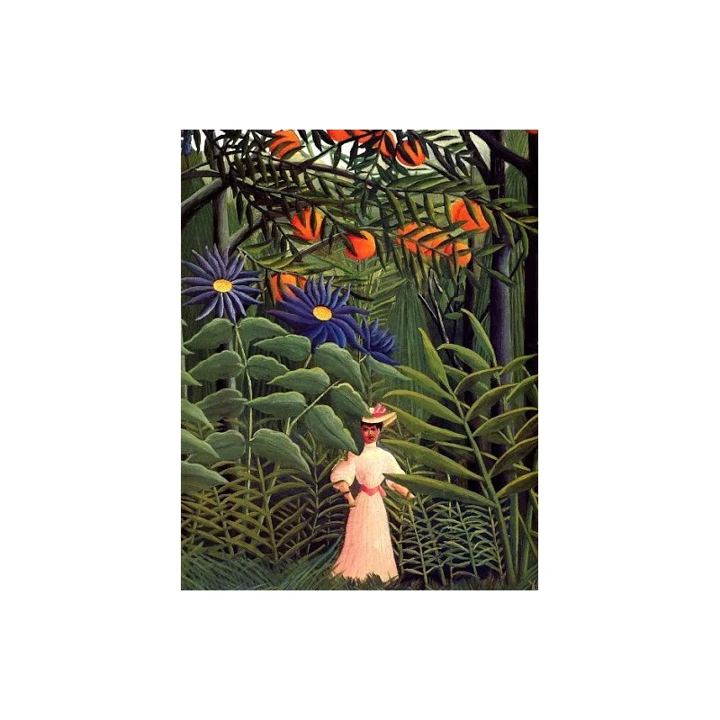 Puzzle 1000 Pièces -Femme Se Promenant Dans Une Forêt Exotique De Rousseau 3 Puzzle 1000 Pièces -Femme Se Promenant Dans Une Forêt Exotique De Rousseau