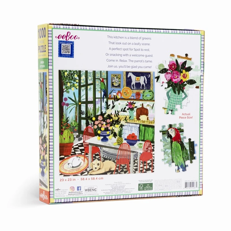 Puzzle 1000 Pièces - Green Kitchen 4 Puzzle 1000 Pièces - Green Kitchen – Image 2