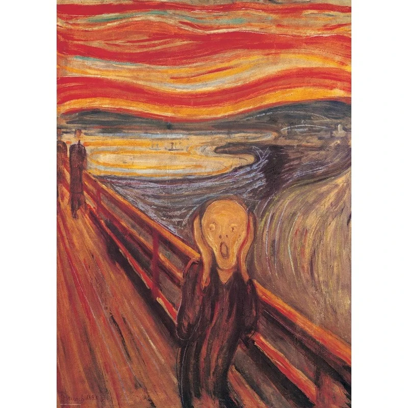 Puzzle 1000 Pièces - Le Cri,Edvard Munch 3 Puzzle 1000 Pièces - Le Cri,Edvard Munch