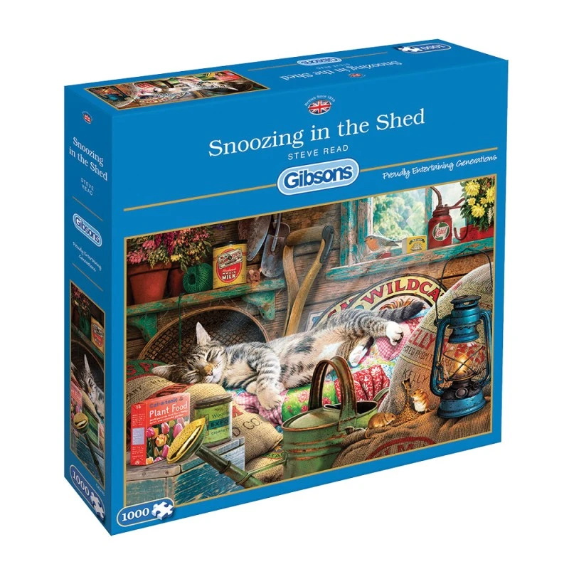Puzzle 1000 Pièces - Snoozing In The Shed 4 Puzzle 1000 Pièces - Snoozing In The Shed – Image 2