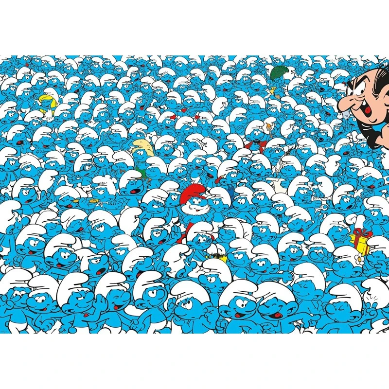 Puzzle 1000 Pièces - The Smurfs - Challenge Schtroumpfs 3 Puzzle 1000 Pièces - The Smurfs - Challenge Schtroumpfs