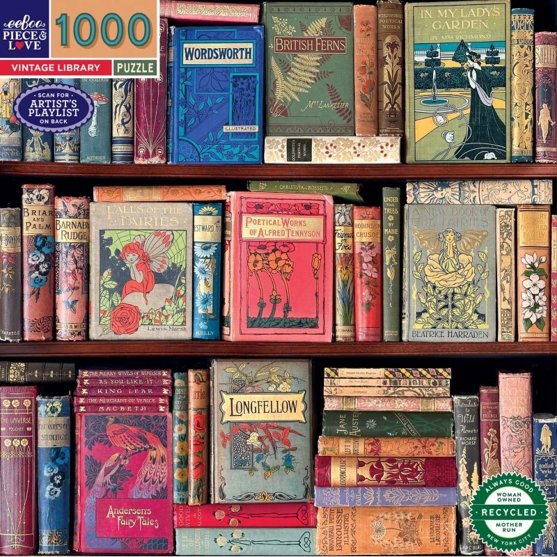 Puzzle 1000 Pièces - Vintage Library 4 Puzzle 1000 Pièces - Vintage Library – Image 2