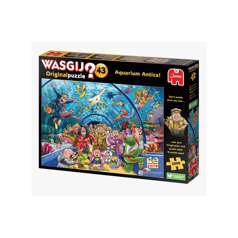 Puzzle 1000 Pièces - WASGIJ 43 : Panique à L'Aquarium ! 3 Puzzle 1000 Pièces - WASGIJ 43 : Panique à L'Aquarium !