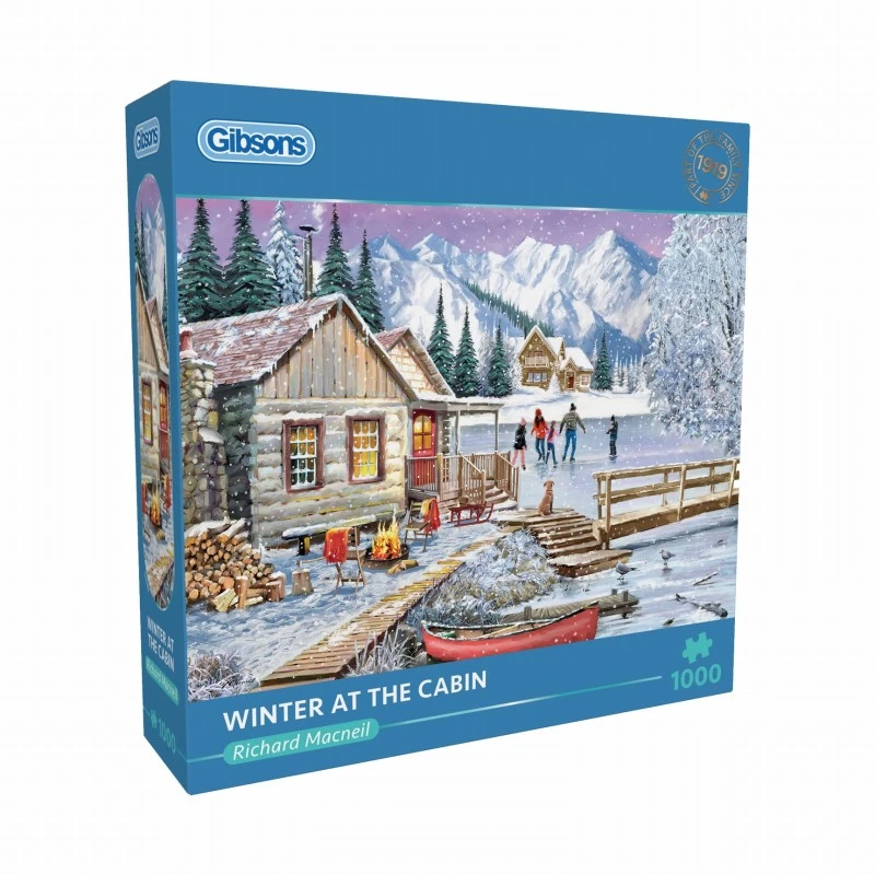 Puzzle 1000 Pièces - Winter At The Cabin 4 Puzzle 1000 Pièces - Winter At The Cabin – Image 2