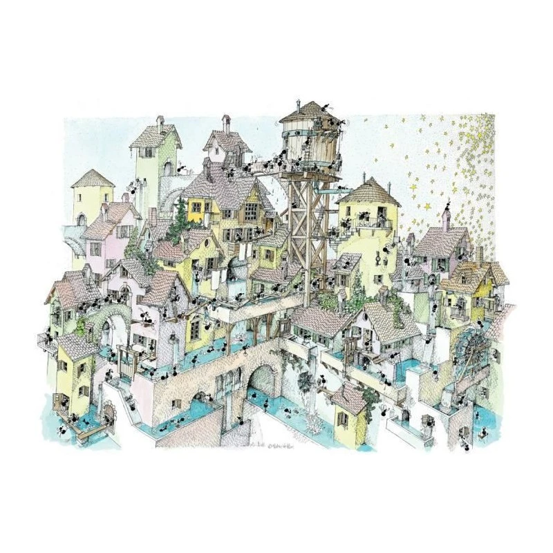 Puzzle 1080 Pièces - Eau Dans La Ville 3 Puzzle 1080 Pièces - Eau Dans La Ville