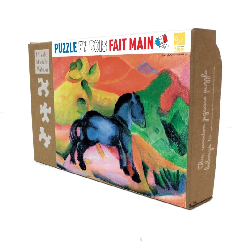 Puzzle 12 Pièces - Cheval Bleu, Franz Marc 4 Puzzle 12 Pièces - Cheval Bleu, Franz Marc – Image 2