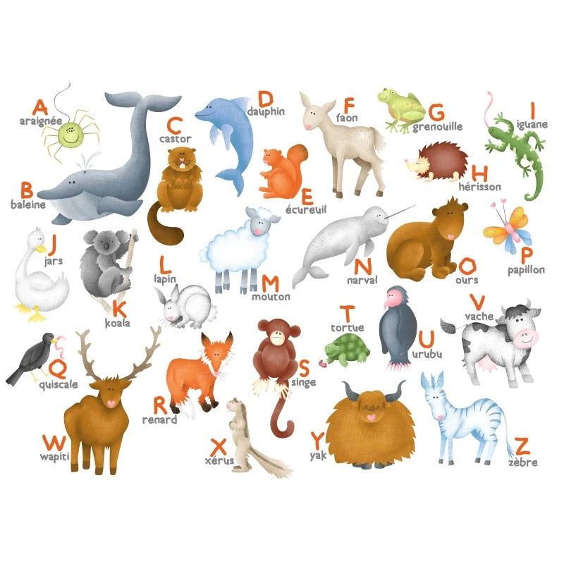 Puzzle 12 Pièces - L'Alphabet Des Animaux, Hannah Weeks 3 Puzzle 12 Pièces - L'Alphabet Des Animaux, Hannah Weeks