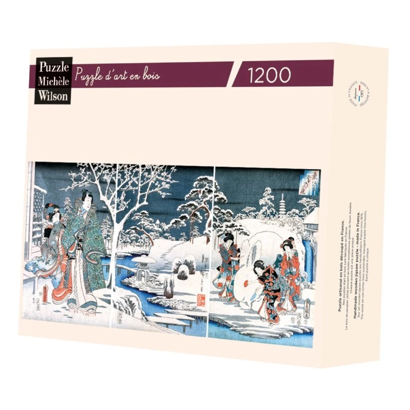 Puzzle 1200 Pièces - Jardin Enneige, Kunisada 4 Puzzle 1200 Pièces - Jardin Enneige, Kunisada – Image 2