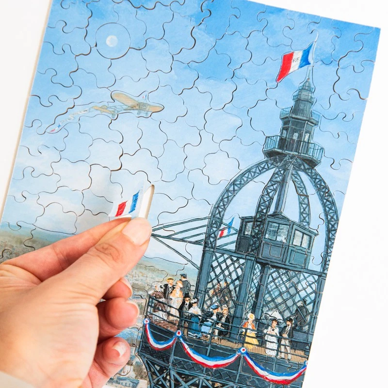 Puzzle 150 Pièces - Le Sommet De La Tour Eiffel Fabienne Delacroix 5 Puzzle 150 Pièces - Le Sommet De La Tour Eiffel Fabienne Delacroix – Image 3