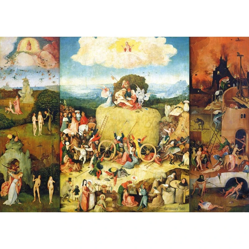 Puzzle 1500 Pièces - La Charrette De Foin, Hieronymus Bosch 3 Puzzle 1500 Pièces - La Charrette De Foin, Hieronymus Bosch