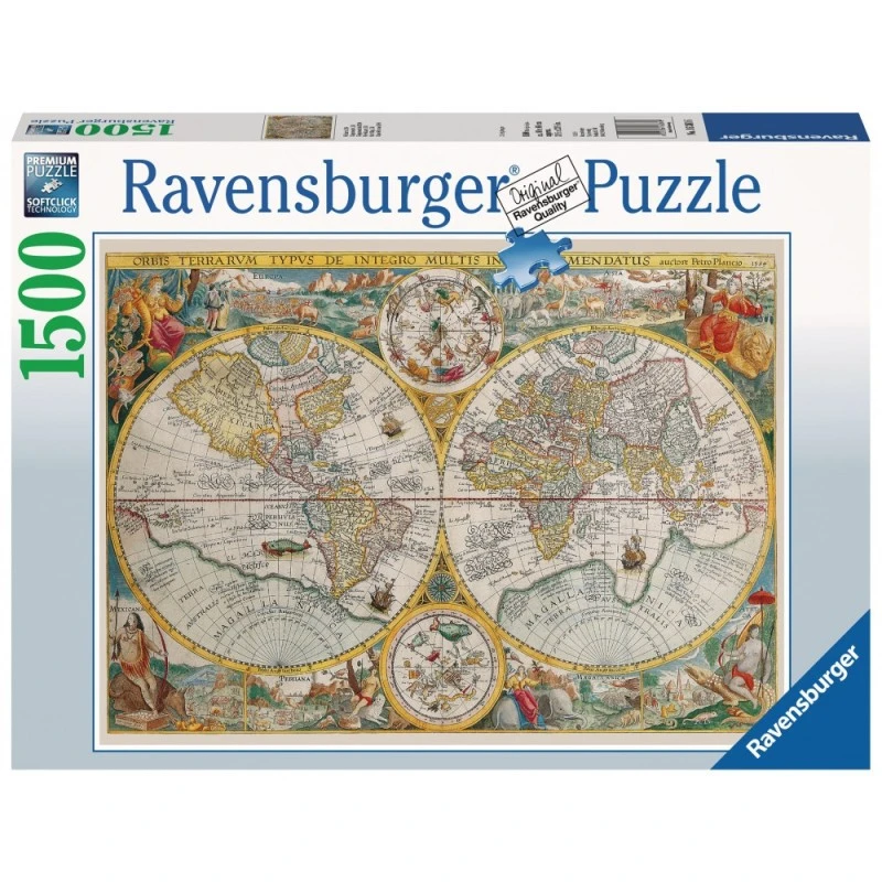Puzzle 1500 Pièces - Mappemonde 1594 4 Puzzle 1500 Pièces - Mappemonde 1594 – Image 2