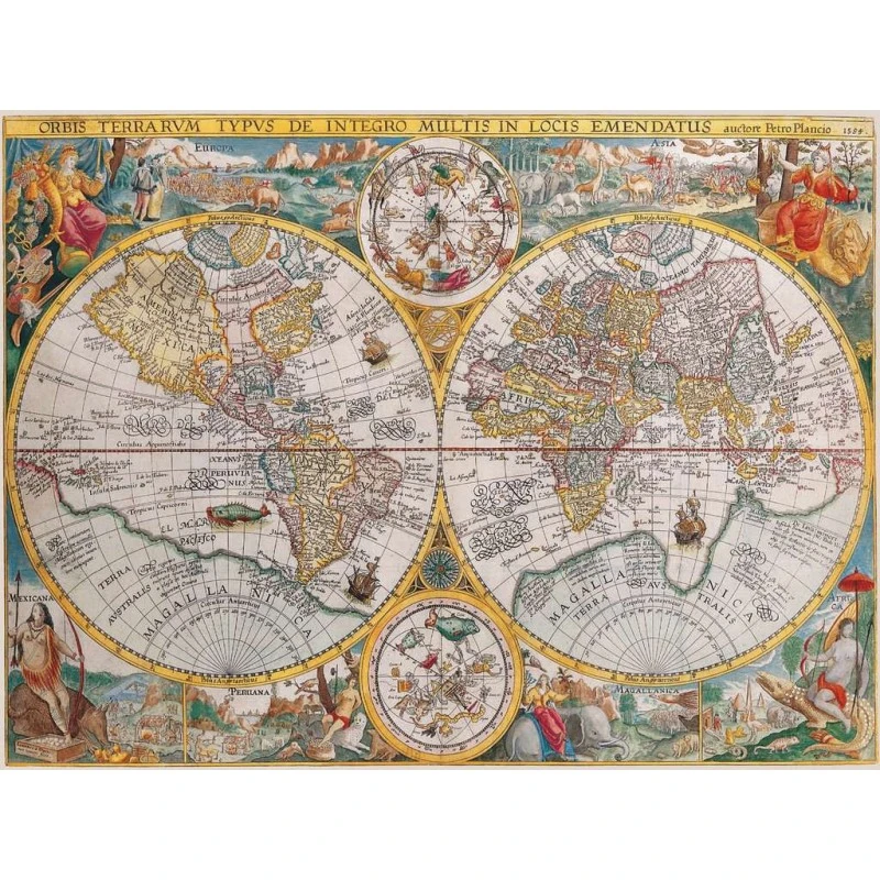 Puzzle 1500 Pièces - Mappemonde 1594 3 Puzzle 1500 Pièces - Mappemonde 1594
