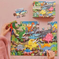 Puzzle 20 Pièces - Terre Des Dinosaures -Variantes Boutique puzzle 20 pieces terre des dinosaures 2