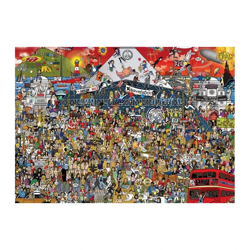 Puzzle 2000 Pièces - British Music History 3 Puzzle 2000 Pièces - British Music History