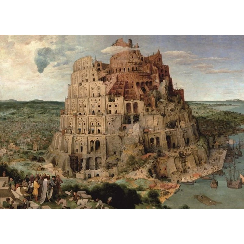 Puzzle 1000 Pièces - Tour De Babel De Bruegel 3 Puzzle 1000 Pièces - Tour De Babel De Bruegel