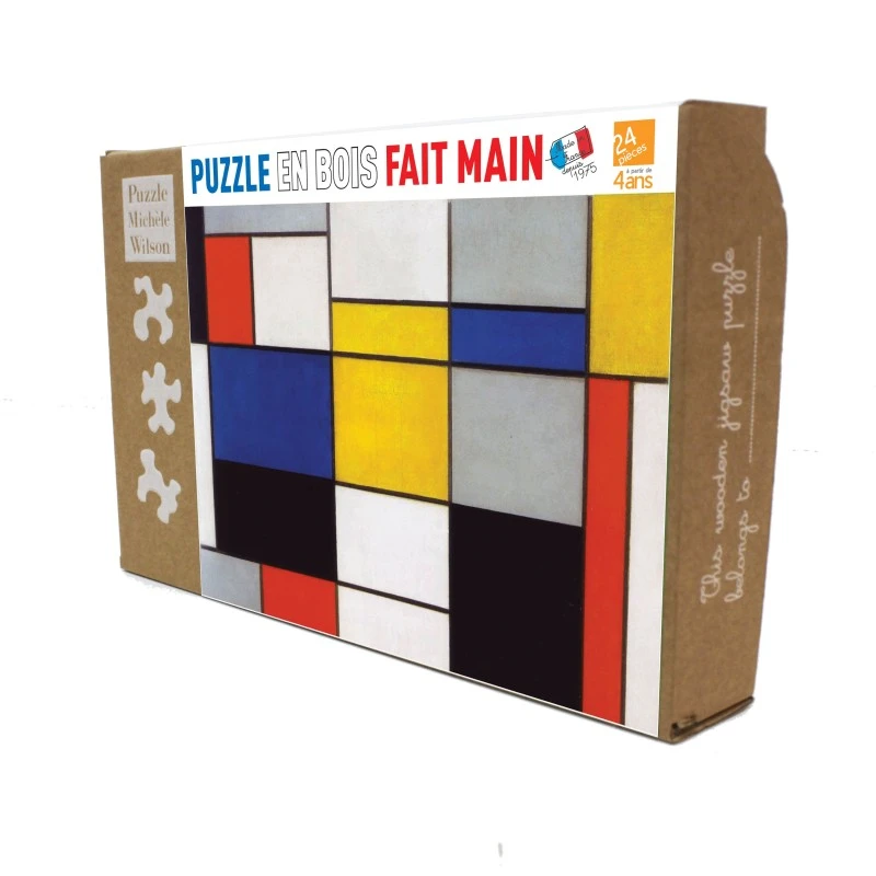 Puzzle 24 Pièces - Composition 123, Mondrian 4 Puzzle 24 Pièces - Composition 123, Mondrian – Image 2