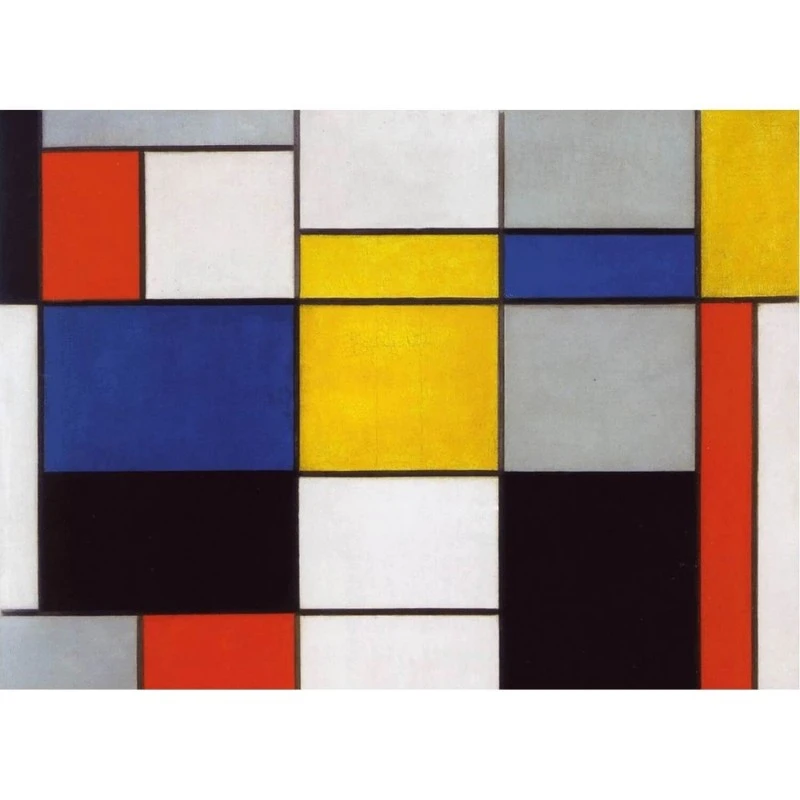 Puzzle 24 Pièces - Composition 123, Mondrian 3 Puzzle 24 Pièces - Composition 123, Mondrian