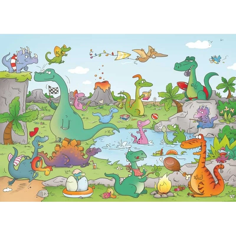Puzzle 24 Pièces - Les Dinosaures, Cacouault 3 Puzzle 24 Pièces - Les Dinosaures, Cacouault