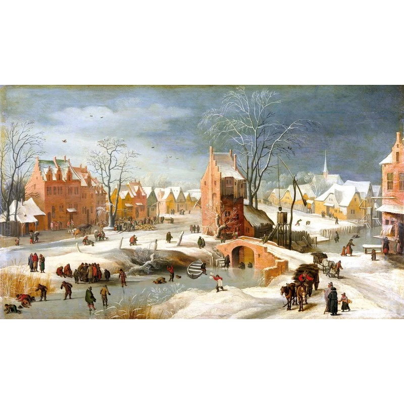 Puzzle 250 Pièces - Paysage Enneige Bruegel 3 Puzzle 250 Pièces - Paysage Enneige Bruegel